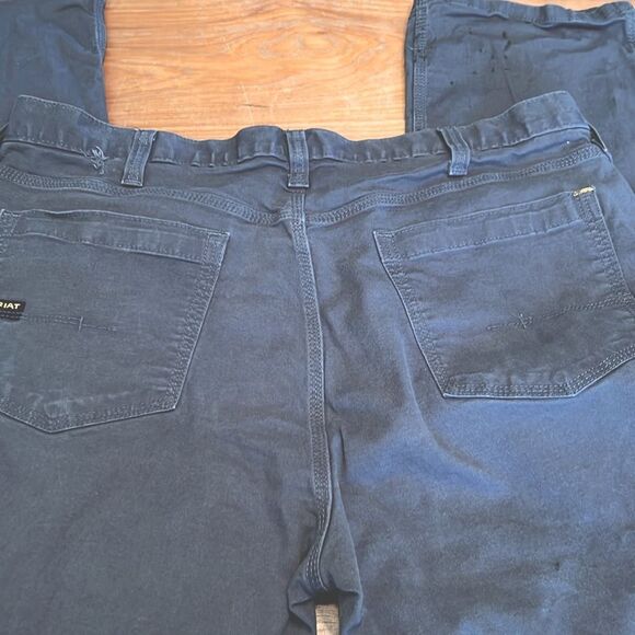 Ariat Pants Made Tough Pant in Rebar Grey 40/30 - Picture 6 of 15